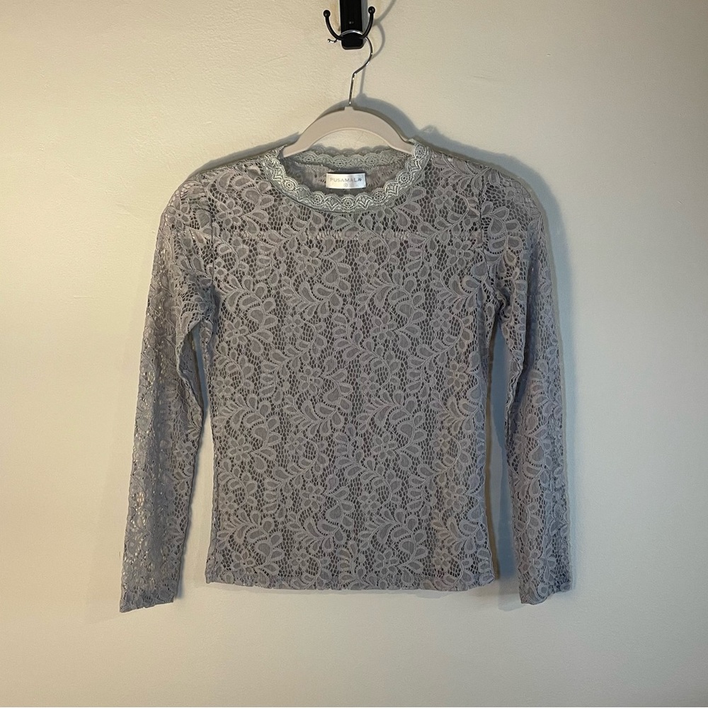 Sheer lace top